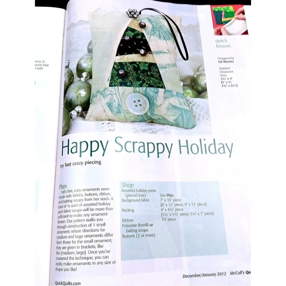 McCall's Quick Quilts‎ Magazine Dec Jan 2012 18 Winter Holiday Patterns Snowman